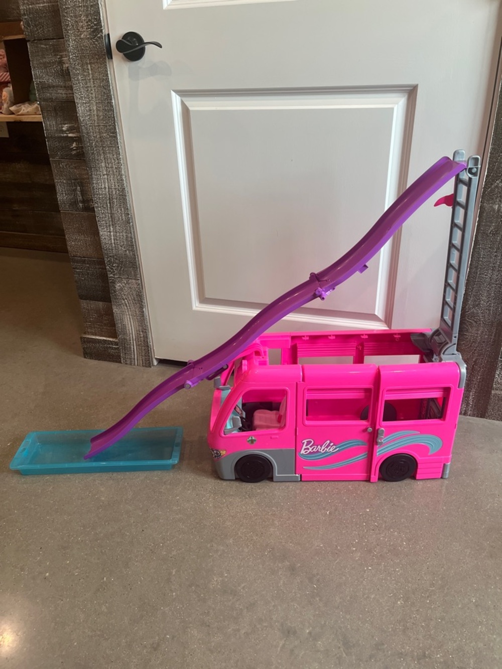 Barbie Hot Pink & Purple Play Bus with Slide